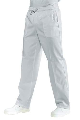 PEL110/M PANTALONI ELASTICO SUPER DRY  BIANCO